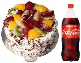 4-6 Kişilik Karışık Meyveli Pasta